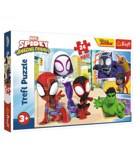 TF Puzzle "24 Maxi" -"Spidey și prietenii lui / Spidey and his amazing friends"